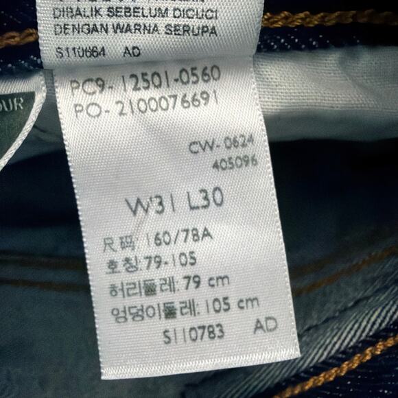 Levis Premium Jeans Womens 31 x 30 Blue 501 '90s Selvedge Dark Wash Button Fly - Picture 8 of 15